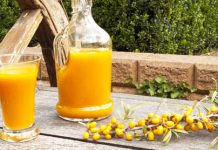Sanddornsaft: Viel Vitamin C Sanddornsaft als wertvolle Vitamin C-Quelle