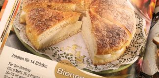 Das Back-Rezept: Bienenstich mit Sanddorncreme Sanddorm-Bienenstich